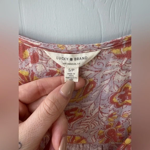 Lucky Brand Pink Floral Felice High-low Midi Dress (size S) - Picture 12 of 12